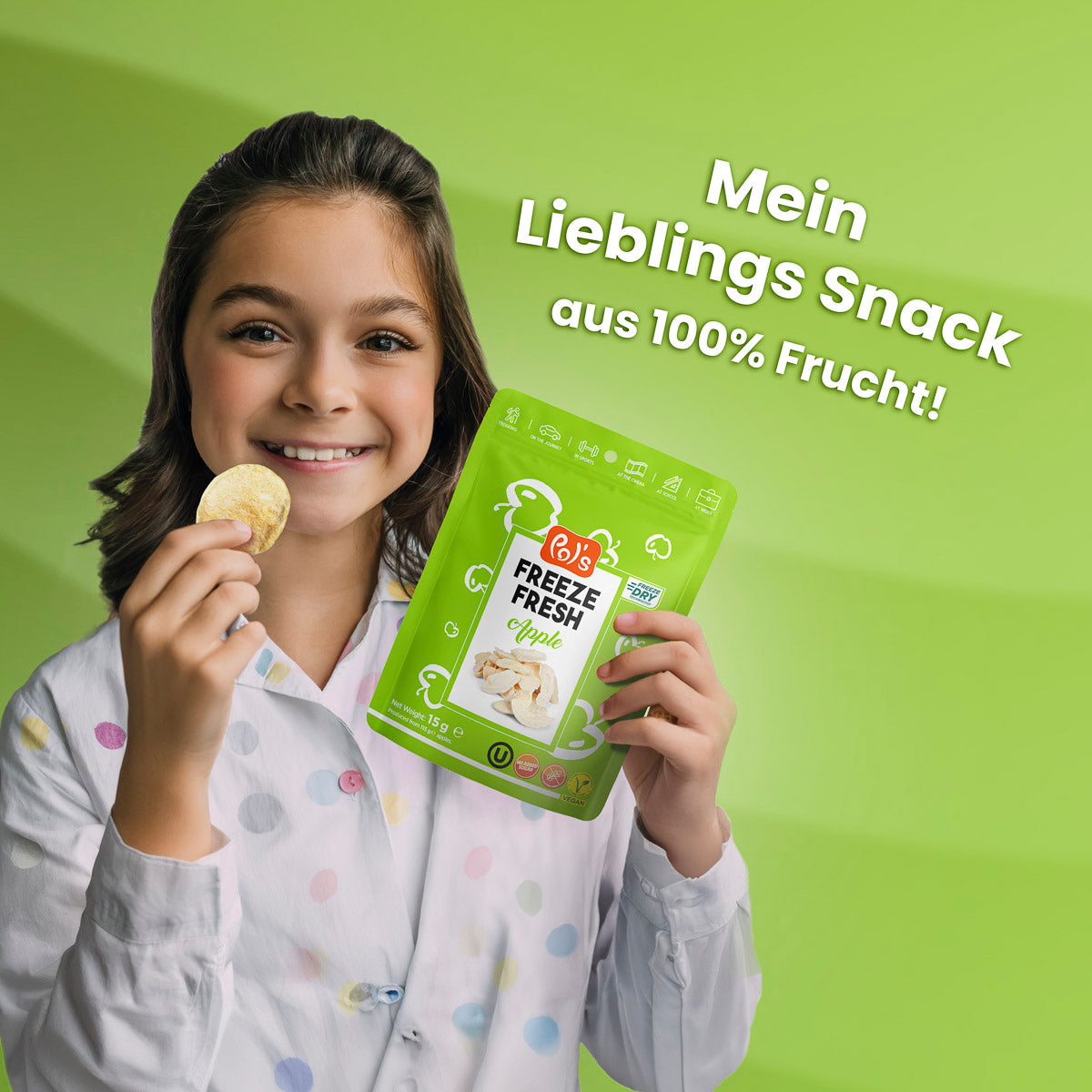 Gefriergetrocknete Äpfel 15g