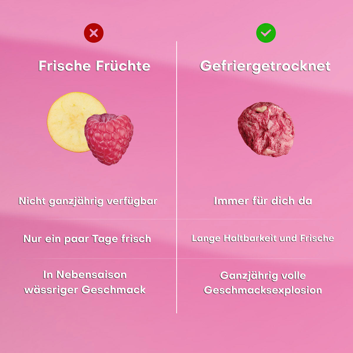 Pol's Freeze Fresh Magic Ball Himbeere & Apfel 'Fruit Bites'