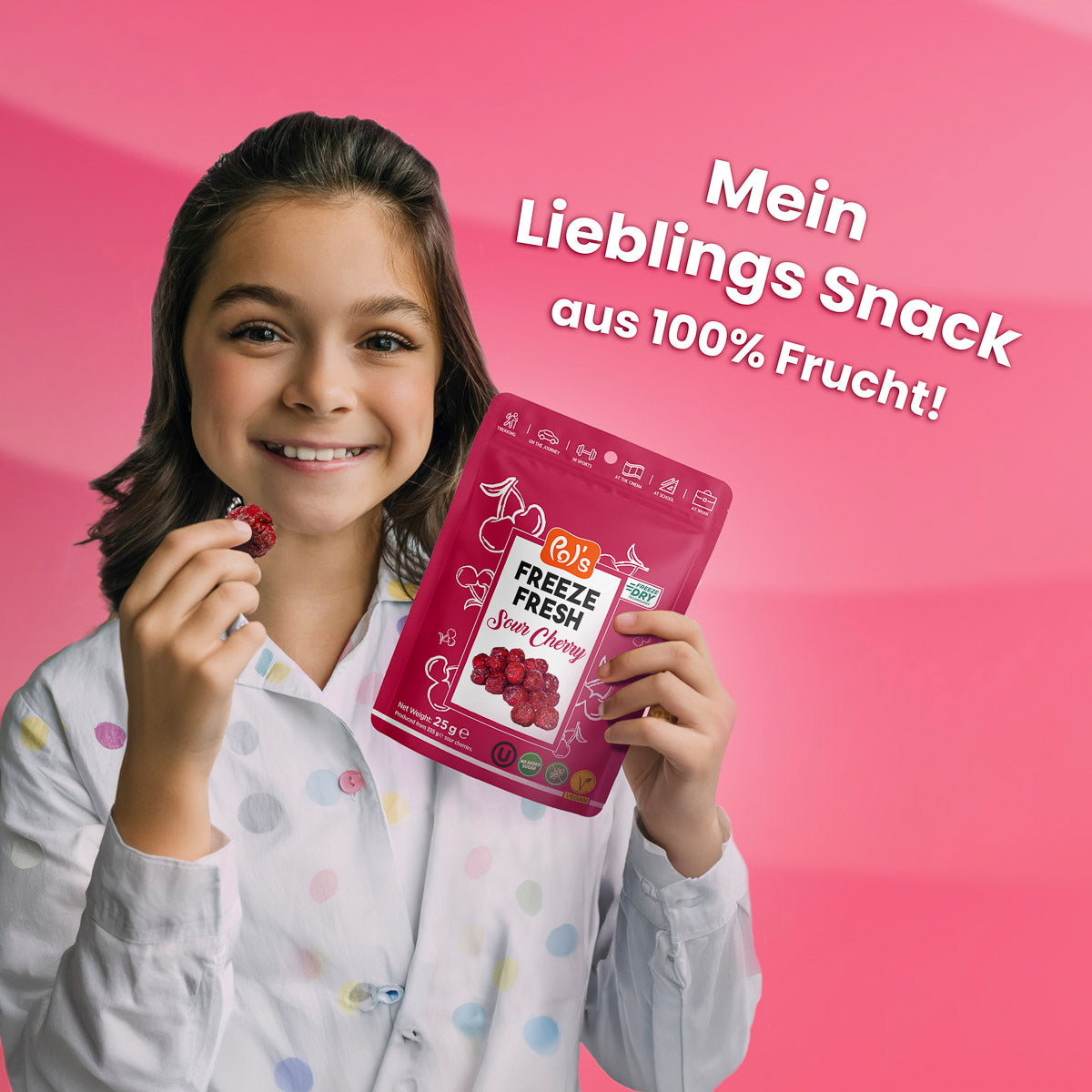 Gefriergetrocknete Sauerkirschen 25g